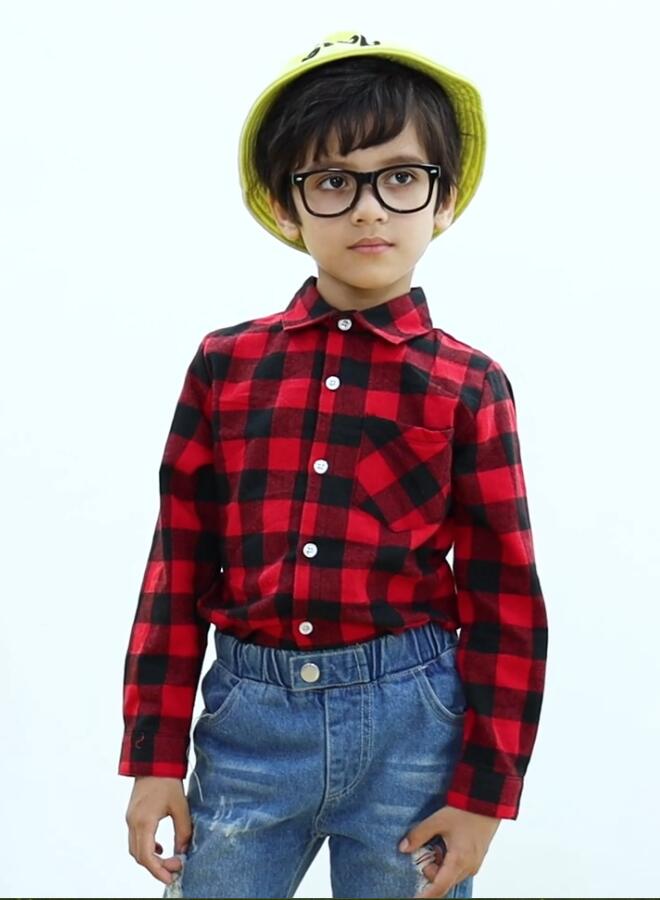 6 Button+Flannel+Cotton+Sleeves+Months