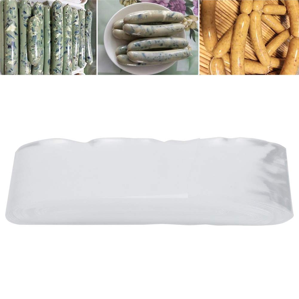 Ungenießbare Dörrwursthülle, 164 Fuß X 2 Zoll Wurst und Schinkenhülle aus Lebensmittelechtem Kunststoff, Wurstmaschine für Hausgemachte Würste