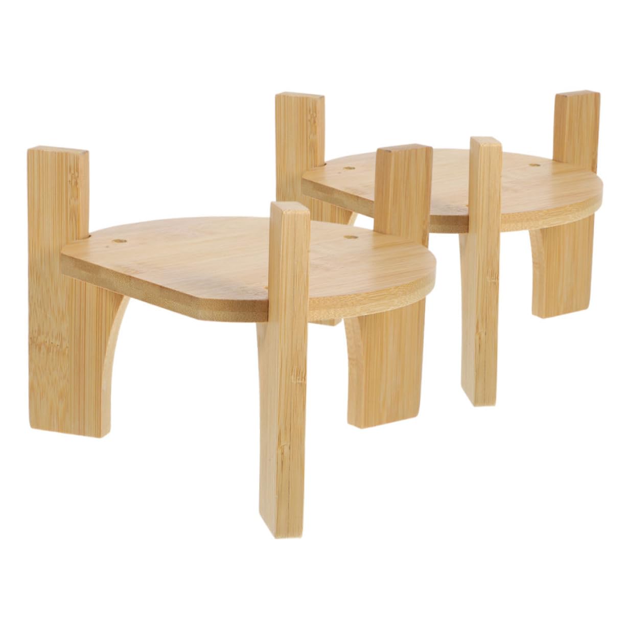 Support distributeur boissons socle rond stable Cabilock porte vase bois