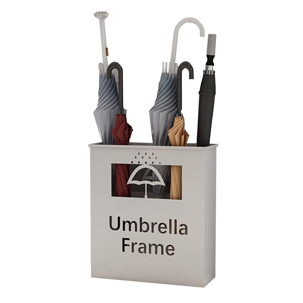 Porte-parapluies Métallique Géométrique Créatif - Seau De Rangement Pour Entrée, Hall, Hôtel - 15x15x49 Cm