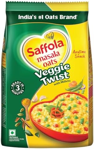 Saffola Masala Oats Veggie Twist 1 Kg