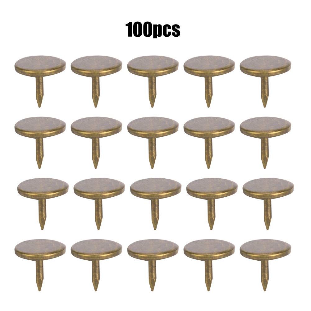 100 Puntine Per Tappezzeria In Ferro - Testa Piatta, Colori Assortiti - Foto 7