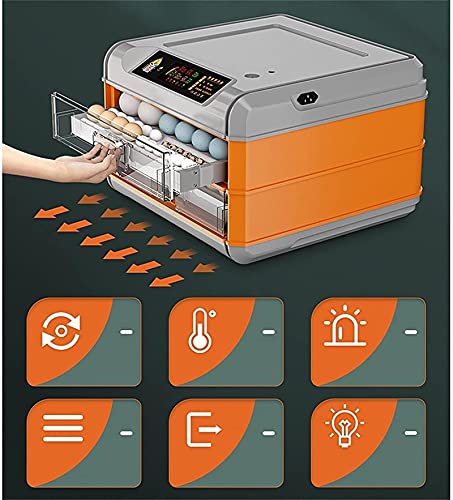 CXSMKP Brutmaschine,Vollautomatisch Inkubator mit LED Temperaturanzeige, 36-448 Eier, Inkubationsgerät, Schlüpfen Von… – Bild 6