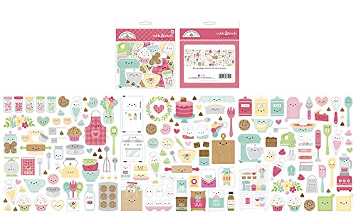 Doodlebug 7110 Made with Love Odds and Ends Die Cut Embellishments for Scrapbooking