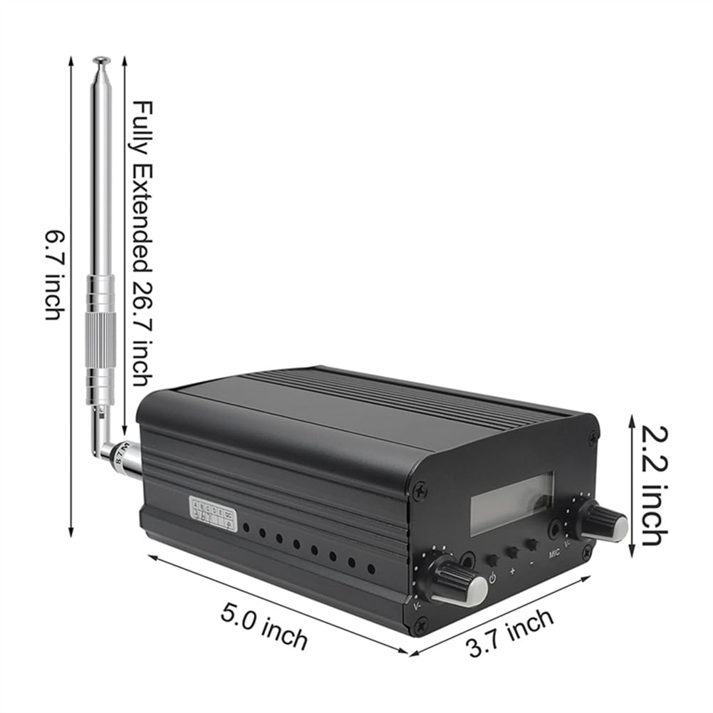 Transmisor FM Sonido estéreo con amplificadores