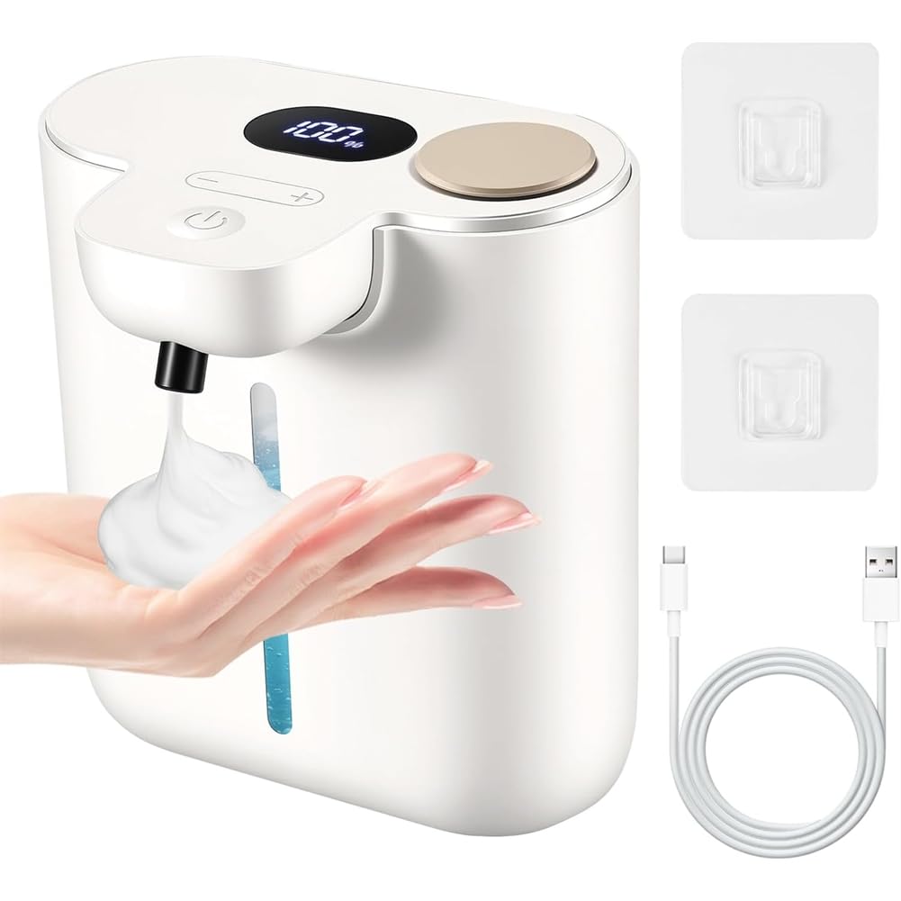 UDSKNV[KSL Automatic Touchless Foaming Soap Dispenser, Wall Mounted 16.9 Oz/500 Ml Rechargeable Smart Soap Dispenser