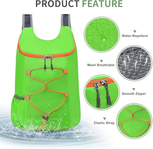 Mochila impermeable para ciclismo y senderismo plegable ligera miniatura 5
