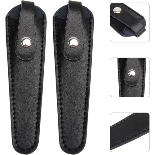 ZUWIJEQ 3 Pcs Scherenscheide, Scherenhalter, Salon Hair Scissor Bag, Professional Leder Scissors Bag, Tragbare Scherentasche, zur Aufbewahrung Einer Einzelnen Schere Scheren, Friseurschere Profi