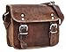 Gusti Handtasche Leder - Jane M. 7,9" Umhängetasche Vintage Braun Leder Damen