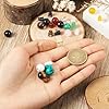 Crafans Guru-Perlen Mit 3 Löchern, Buddhistische 3T-Gebohrte Buddha-Perlen, Verschiedene Kegelperlen, Tigerauge, Quarz-Abstandshalter für DIY-Schmuckherstellung, 12 Sets #4