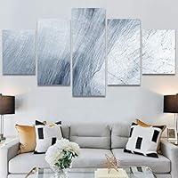 SIGNWIN 5 Panel Canvas Wall Art Abstract Closeup Colorful Digital Art Lights for Home Decorations Ready to Hang - 60