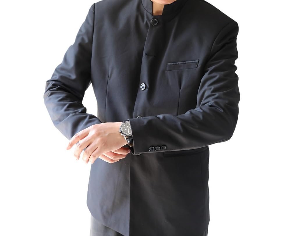 Uomo Cinese Casual Suit Pulsante Frontale Blazer Giacche Business Sport Cappotti Cinese Tradizionale Uniforme