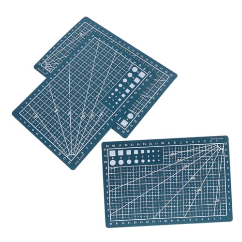 Sewroro A5 Double-sided Cutting Mat Set for Handmade Diy Projects Non-slip Craft Mats for Painting Cutting Boards Accurate Lines