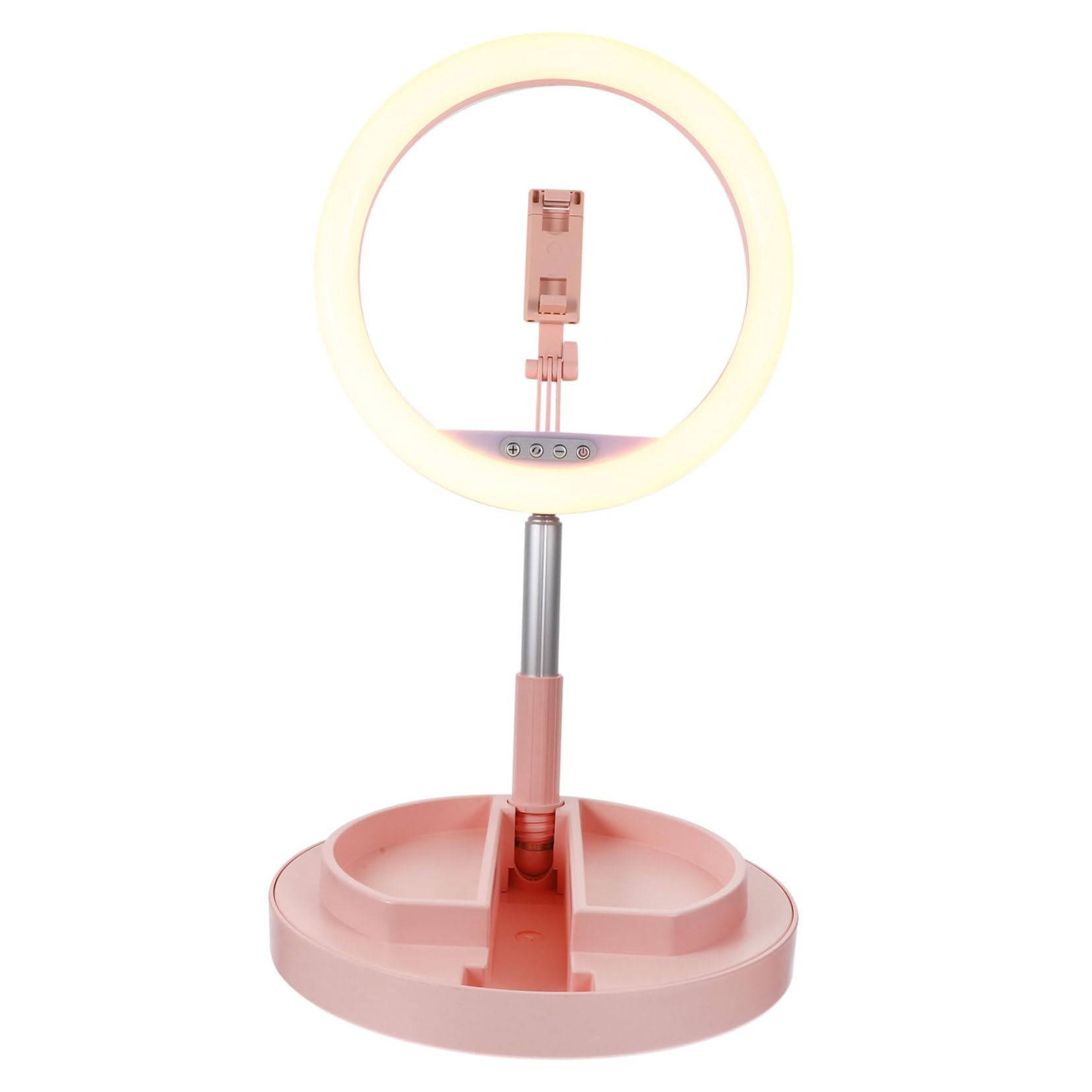 Luz de Soporte para Teléfono Móvil Anillo de Luz LED Plegable