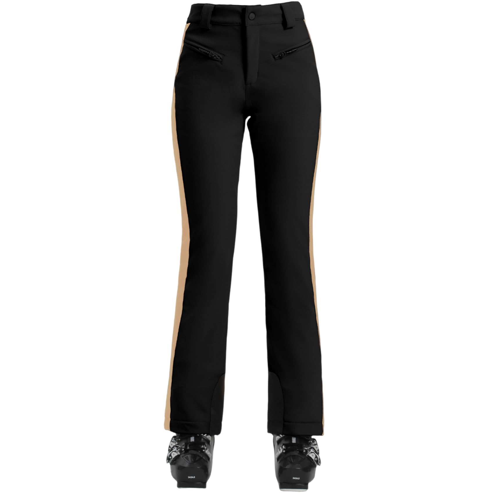 GSOU SNOW Ski Pants Women Snow Pants Slim Waterproof Insulated Windproof Winter Sports Warm With a Waistband