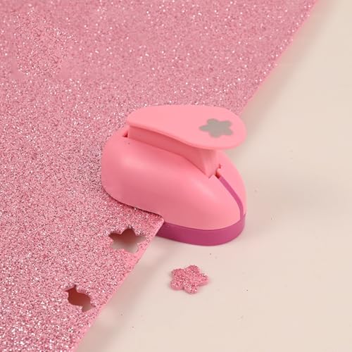 Tbfyou 切手 パンチ、穴あけ、紙穴あけパンチ、手作りミニハンド、10mm、15mm、25mmオプション、グリーティングカード作り、スクラップブッキング、DIY、手作り装飾、教育玩具、ギフト、学校、幼稚園、教師、オフィス、子供に適しています(桜,大)