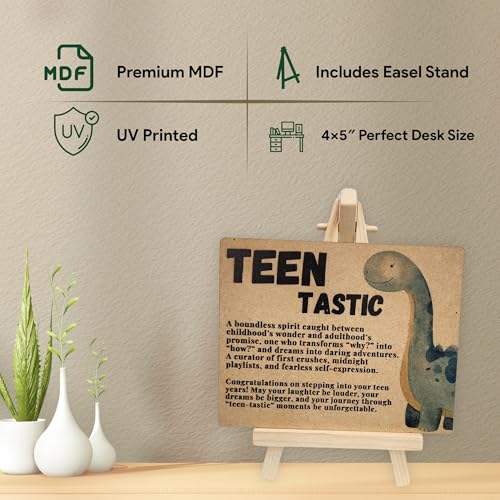 tinydabba Wooden Teen Gift Plaque with Easel by tinydabba - 6
