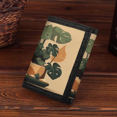 Portefeuille de voyage Monstera gris idéal pour vos escapades