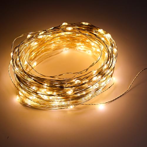 Fio De Fada 100m Decoração Natal 1000 Leds Bivolt (Branco Quente)