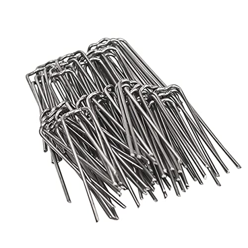 Patenthaften im Set - Verschiedene Größen - Krampen Kranznadeln Haften Steckklammern Patenthafte für Kränze Römerhaften für den Garten (17 x 35 mm 50 Stück)