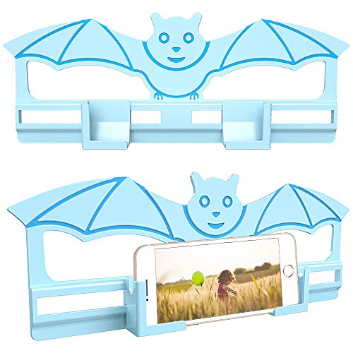 Besthouse Supporto per Telefono da Parete per Smartphone, Tablet, Kindle, Dimensioni Regolabili, Striscia di Riutilizzo, Dock Yniversale Privo di Danni, Design Tridimensionale(Blu)