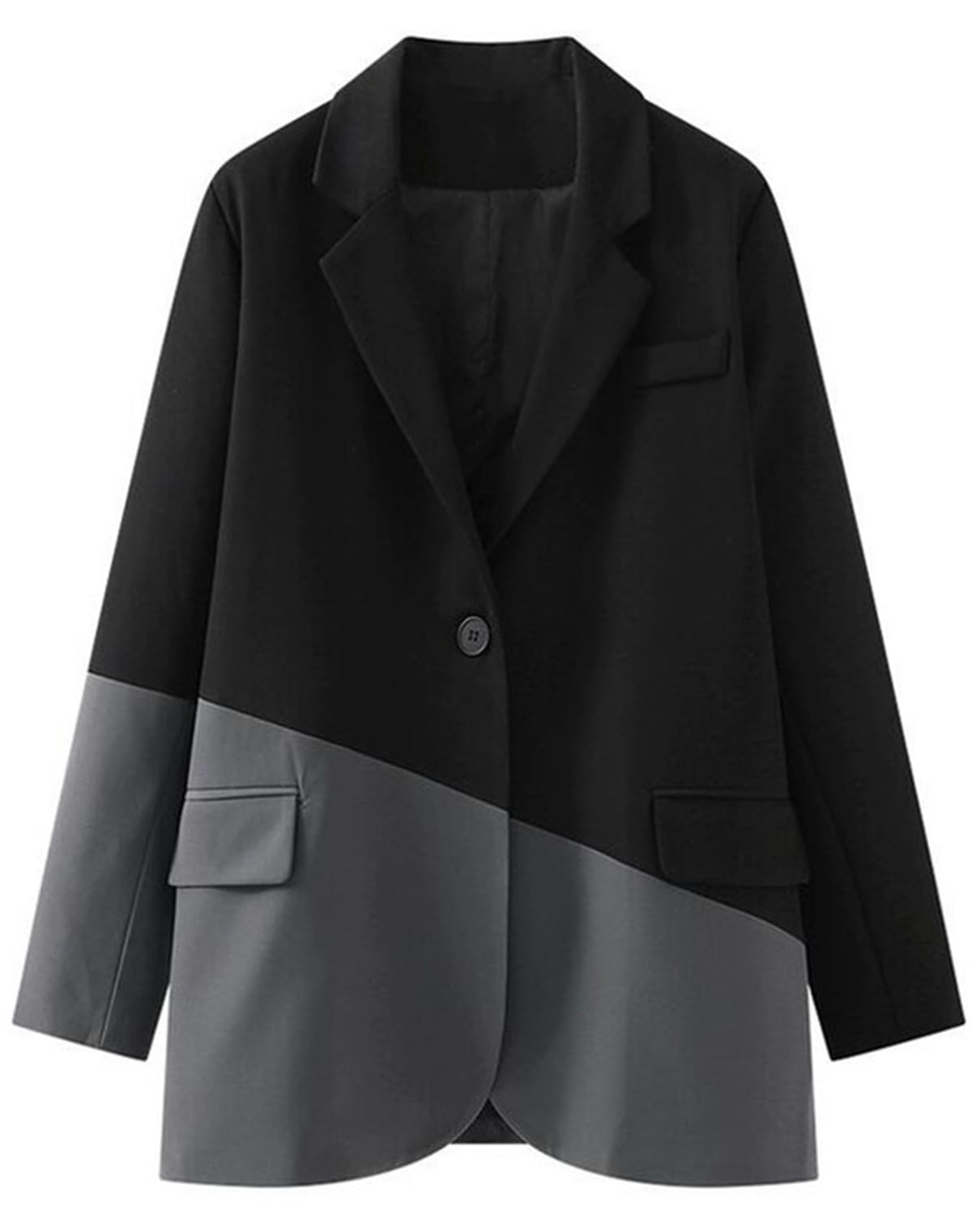 Donna Matcha Colore Vestito Blazer Monopetto Pulsante Smoking Giacca Uniforme attività