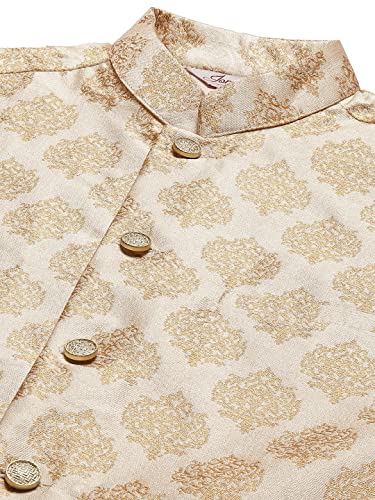 Image of Jompers Men's Woven Design Nehru Jacket.