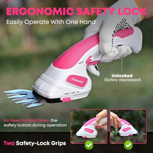 50% Off CHEERSONIC Cordless 2-in-1 Grass Shear & Hedge Trimmer - Image 6