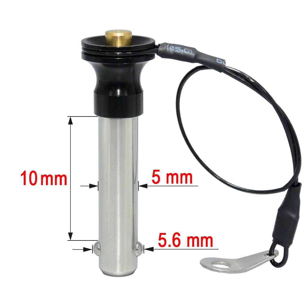 Perno Autobloccante A Sfere In Acciaio Inox - M10 X 35mm Per Posizionamento Rapido - Foto 4