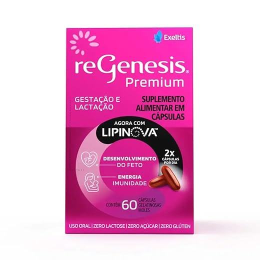 ReGenesis Premium com Lipinova para Gestantes 60 cápsulas