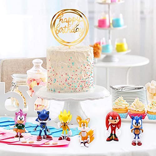 FYDZBSL Sonnic Figura,6PCS Sonnic Mini Figure Set