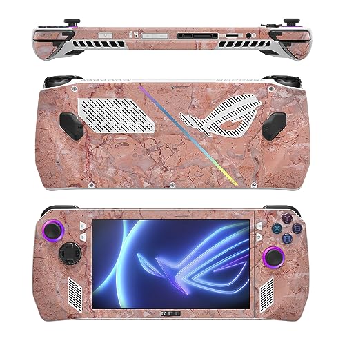 Image of MightySkins Skin Compatible with Asus ROG Ally - Pink Marble | Protective, Durable, and Unique Vinyl Decal wrap Cover | Easy to Apply, Remove, and Change Styles