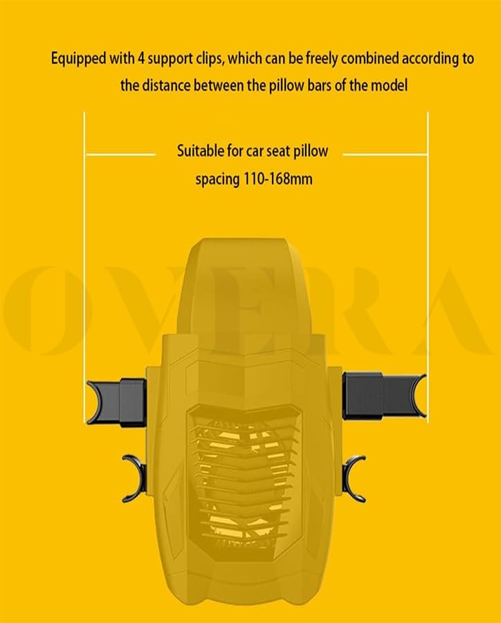 Image of Overa Portable Waist Clip Fan, Personal Fan, Rechargeable Personal Fan, Hands-free USB Fan for Outdoor Works, Sports, Camping.