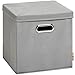 Produktbild (H&S) Aufbewahrungsbox MIA mit Deckel - Faltbox - Korb - 28x28x28 cm - (Grau)