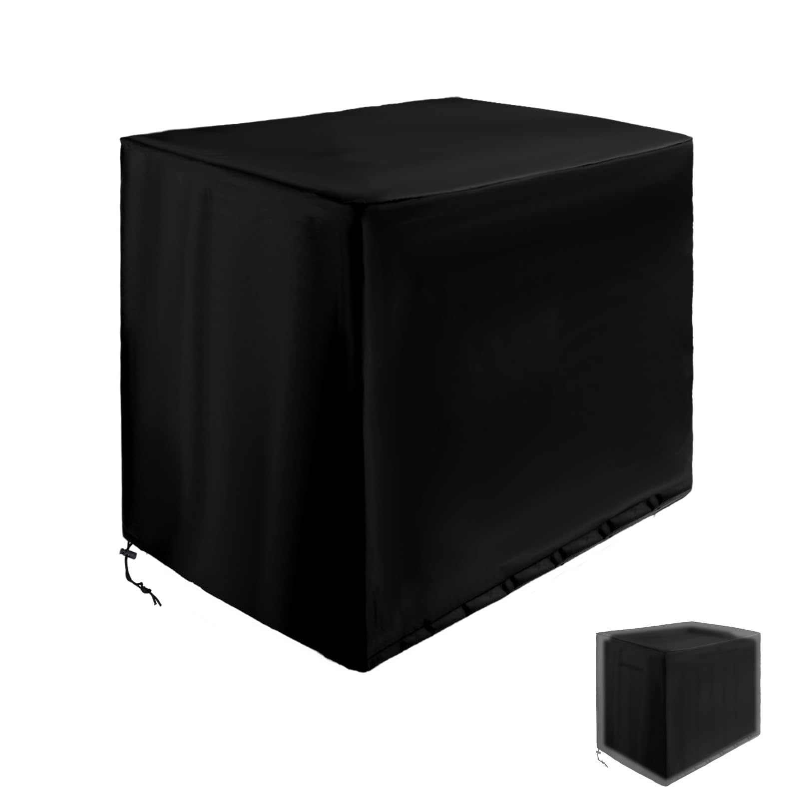 Fukaisu Cover for Devoko 30-Gallon Outdoor Deck Storage Box, 22.8x19.9x16.9in/58x50.5x43cm Waterproof & Reusable Patio Garden Deck Furniture Tool Box Cover with Drawstring Design
