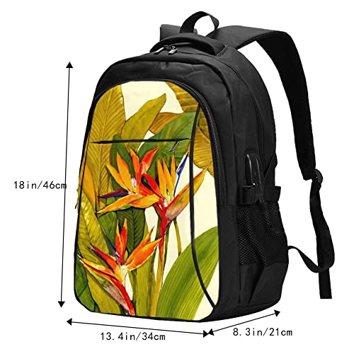 Sac à dos de voyage décontracté Oiseau du Paradis pour lycée et weekend