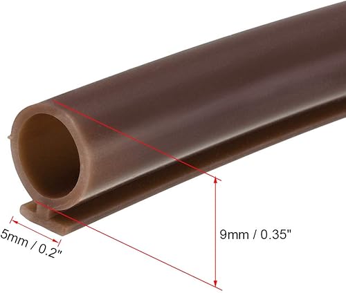 Miniatura 3 de uxcell Burbuja para ventana de montaje en T de 0.354 in, para ranura de 0.197 in, 16.4 ft de largo, café