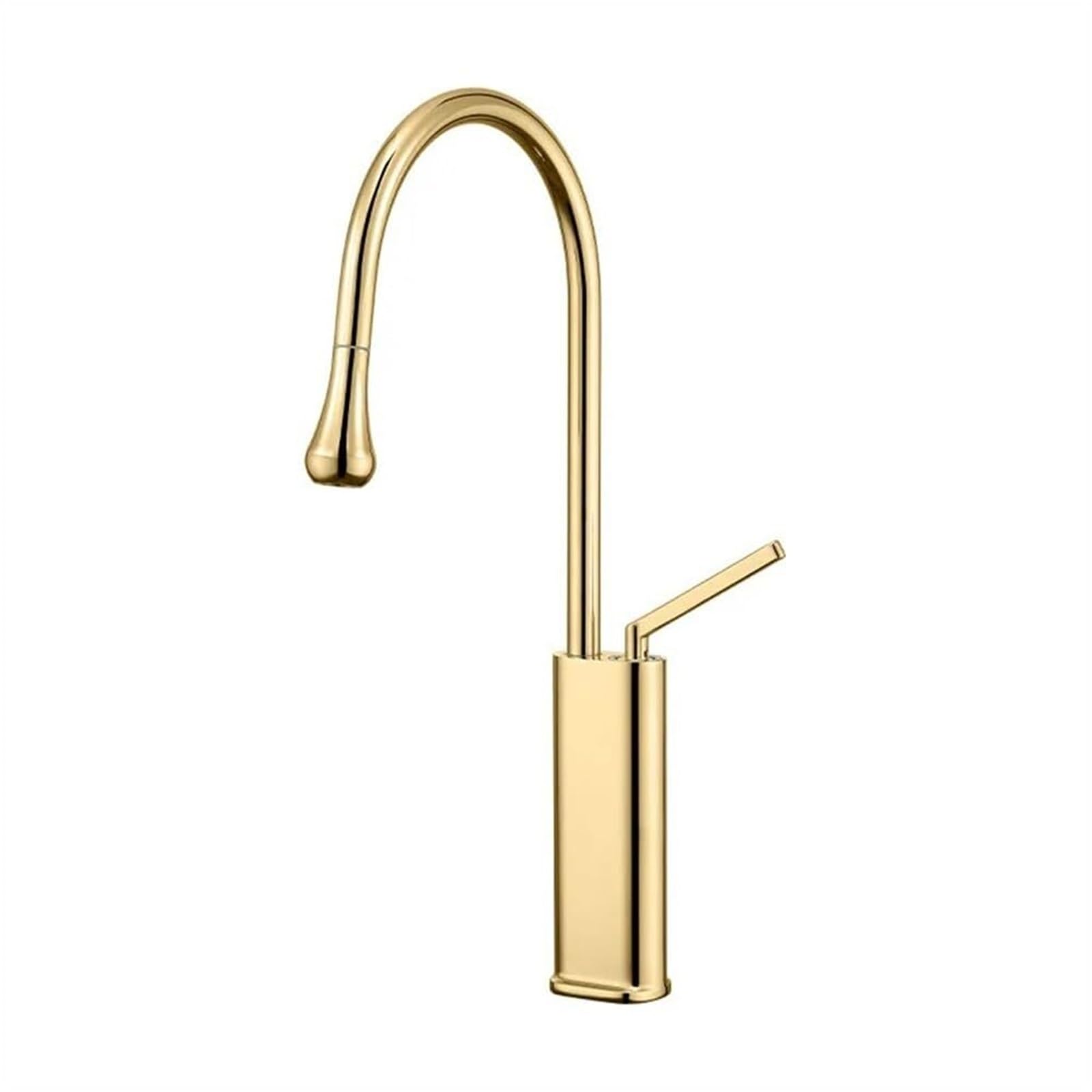 Grifos mezcladores para Fregadero Grifo de Cocina extraíble Giratorio 360 Grados Mezclador Agua fría y Caliente Montaje en encimera Dorado con Pantalla Digital rociador fácil Insta