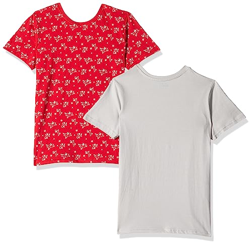 Image of Amazon Brand - Jam & Honey Boys 100% Cotton Printed Half Sleeves T-Shirt | Age 2-12 Years
