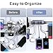ACASIS Powered USB Hub,10 Ports USB 3.1 Hub with 10Gbps Data Speed, Individual On/Off Switches, 12V4A 48W Power Adapter, USB Hub 3.1 Powered for MacBook, Mac Pro/Mini, Surface Pro Laptop/PC