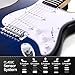 Meiou 39-Inch Electric Guitar Starter Kit ST Series-Complete starter kit with electric guitar, amp, strap, plectrum, tuner, strings, cable and guitar bag - Suitable for beginners (blue)