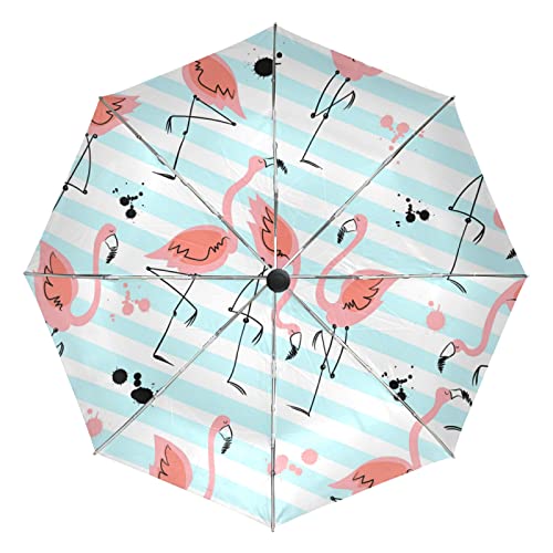 Parapluie automatique rose pour vos voyages et sorties ensoleillées