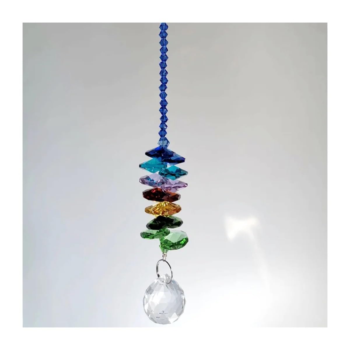 Crystal Chandelier Prism, Sun Catcher, Crystal Beads Garland Faceted Ball Prism Pendant Chandelier Part Hanging Decoration(Type1)
