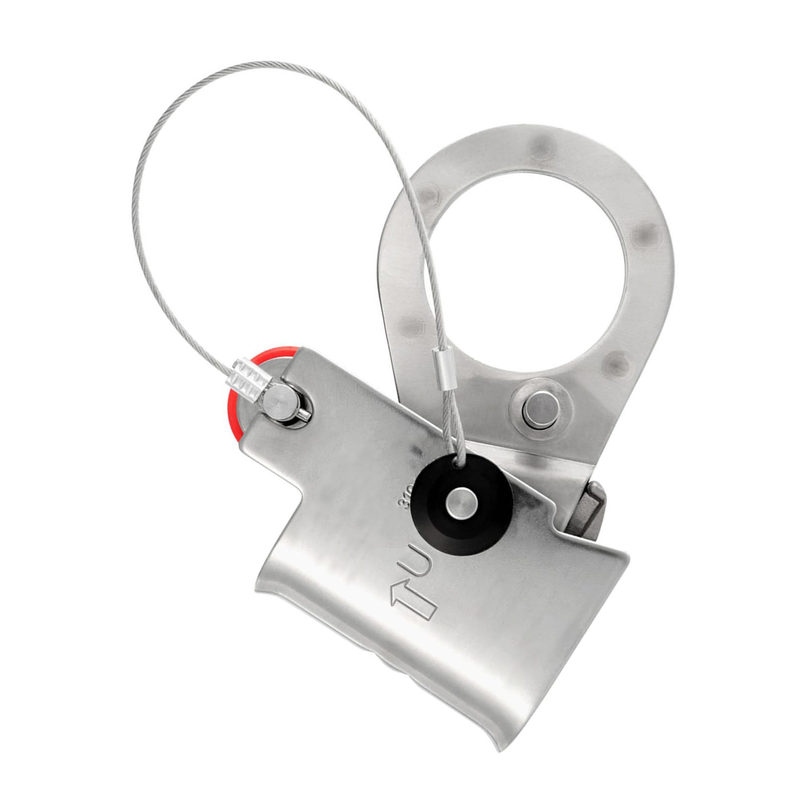 Dispositivo de Agarre de Cuerda Regulable Tensor Gancho para Colgar de Aluminio Fundido para Limpieza y Reparaciones de Nivel Equipo de Seguridad para Trabajo Aire Libre