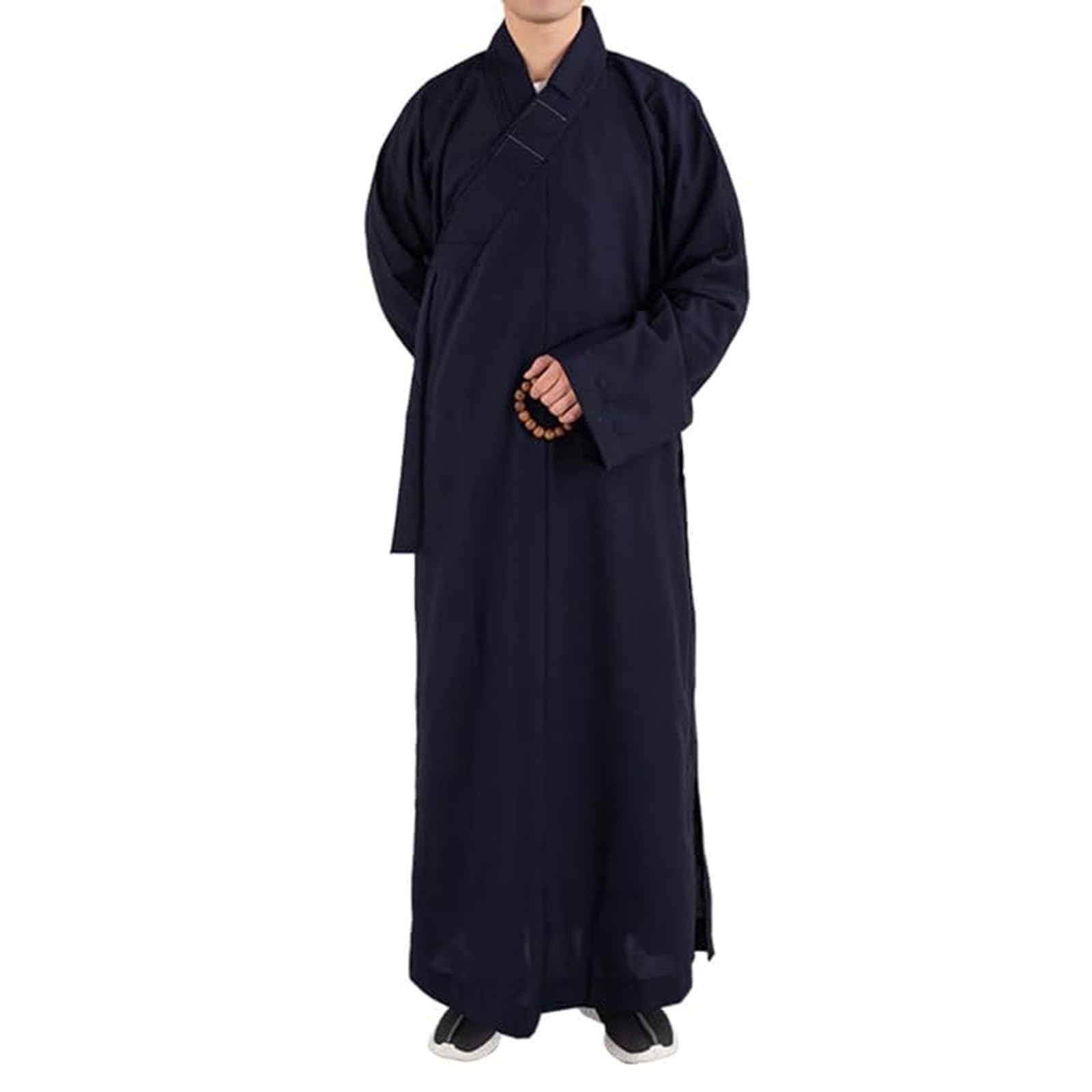 XYUERU Shaolin Monk Kung Fu Buddhist Robe，Buddhist Clothing， Buddhist Monk Robe Meditation Dress Long Dress Zen Buddhist Robe,Unisex, Shaolin Monk Robe(Blue,41)