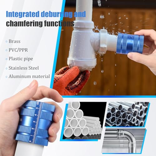 Innen- und Außenentgrater Edelstahl Rohrentgrater Ø 6-42mm Kupferrohr Entgrater für Kupfer- und Kunststoffrohre Klimaanlage