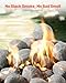 VEVOR Ceramic Fire Pebble Stones, 1-2 inch 48 Pcs Lava Rocks, Reusable Fire Pit Stones Indoor and Outdoor Use, Decorative Firepit Rocks for Propane/Gas Fireplace, Stove, Courtyard, Camping