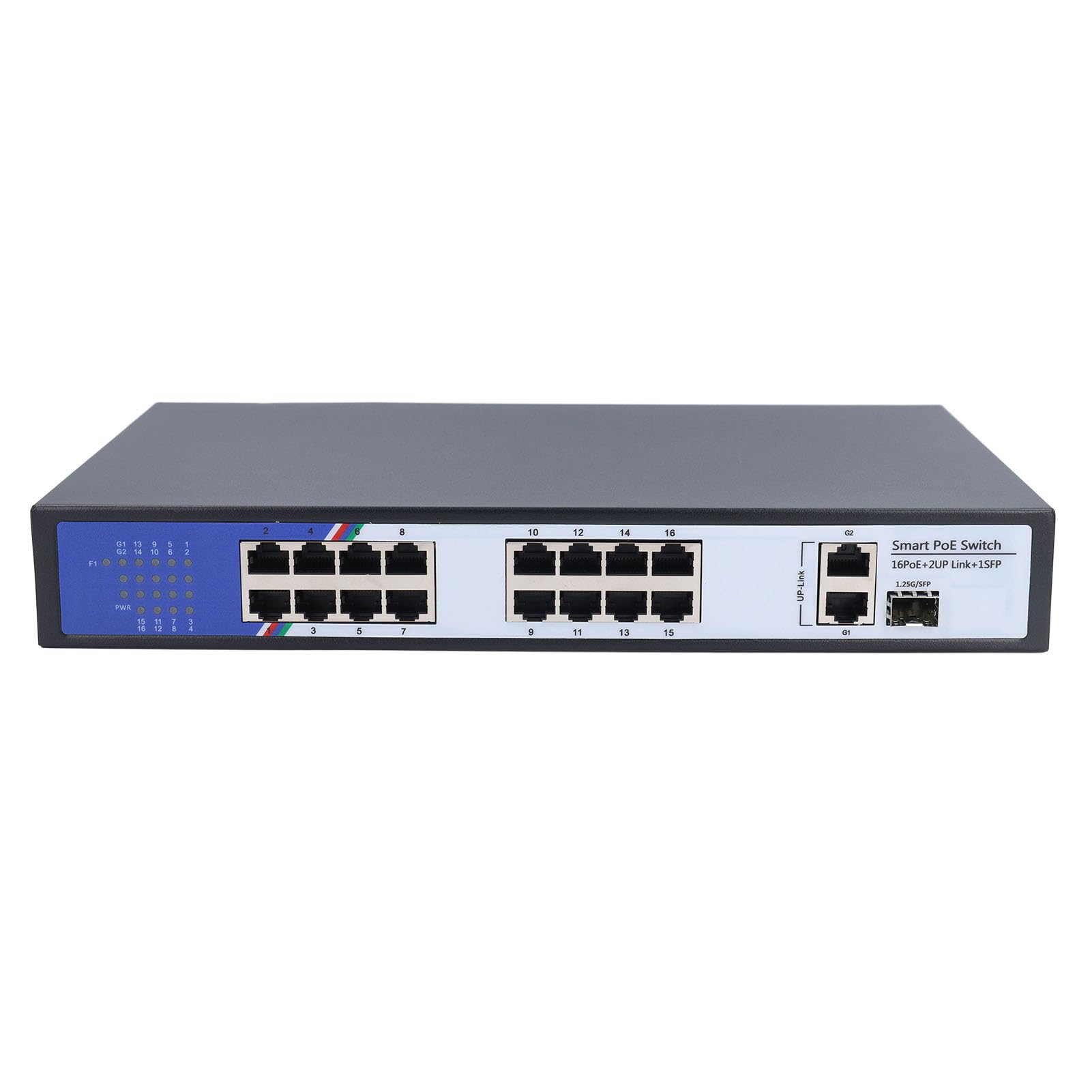 Ethernet Switch 16 Porta 38Gbps Protezione dell'hub di rete per Home Office