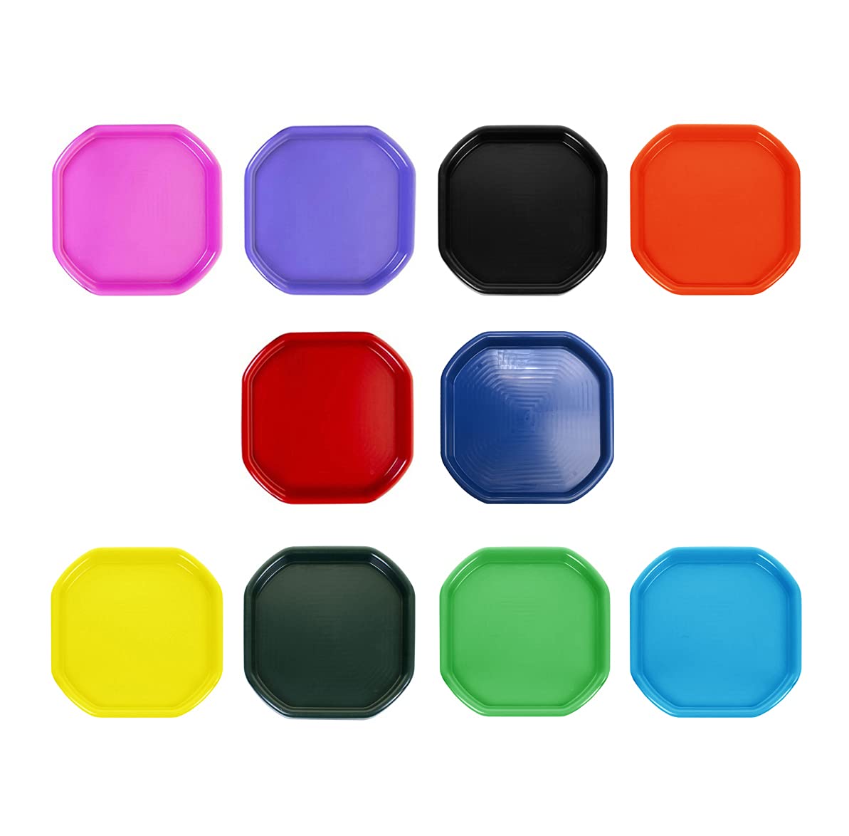 1x Small Colour Plastic Mixing Tray Sand Water Play Builder Equipment Sand Pool Pit Tray Water Game Garden Beach Tuff Tray Toddlers Messy Play Tray for Cement Mortar & Sand Plastering (Random)