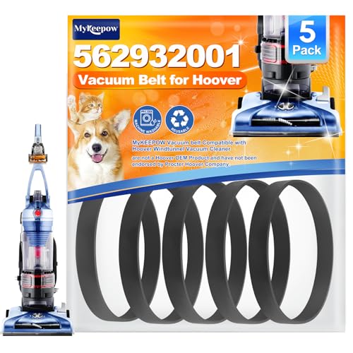 562932001 Vacuum Belt for Hoover Windtunnel Vacuum Cleaner, 5Pack